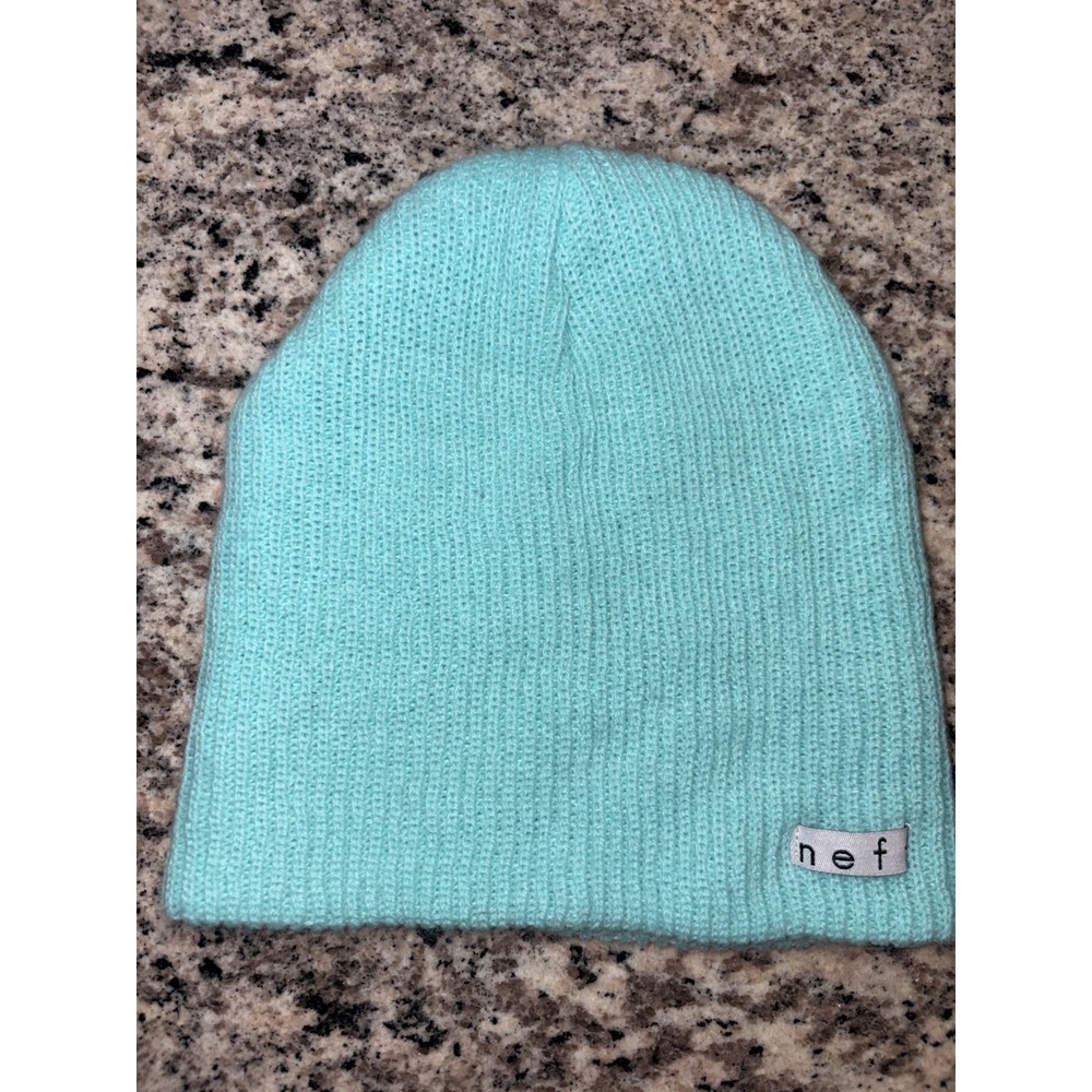 Neff Daily Beanie Turquoise Aqua Blue Knit Hat Skater Snowboard One Size